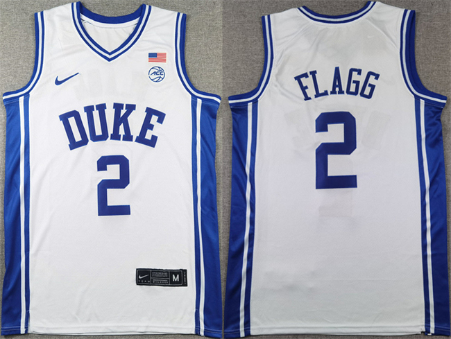 Youth Duke Blue Devils ACTIVE PLAYER Custom White Stitched Basketball Jersey